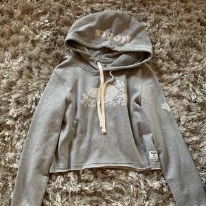 Cropped roots grey hoodie
